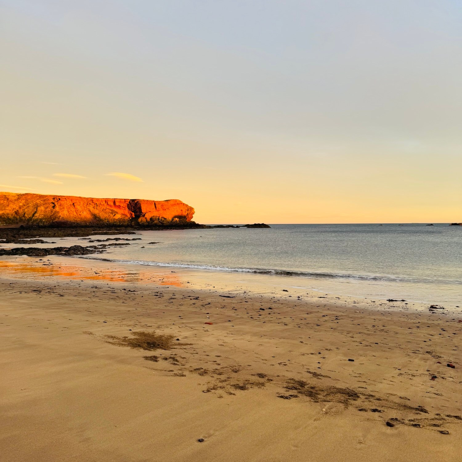 Eyemouth beach on a beautiful morning