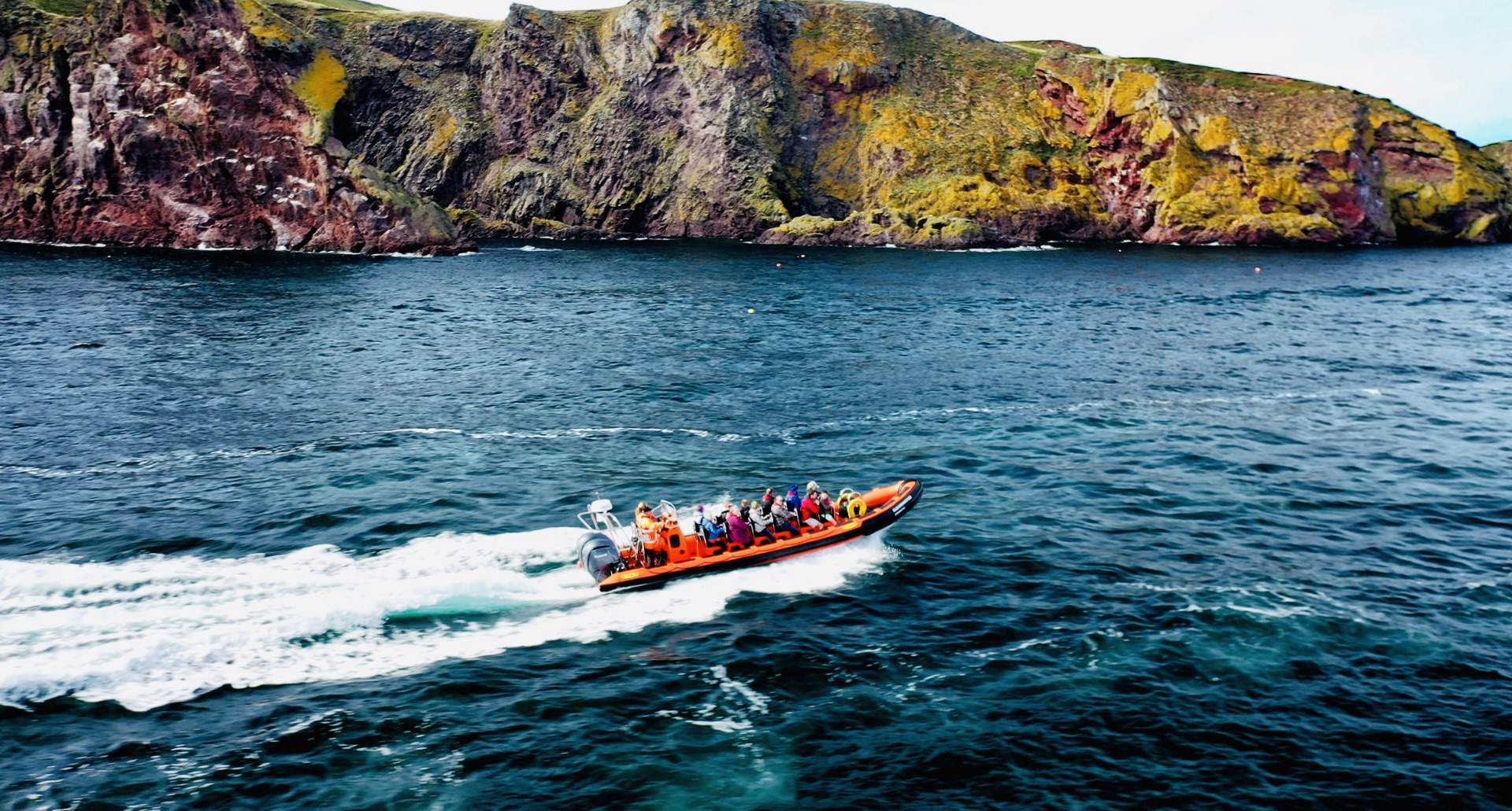 Rib boat at Eyemouth